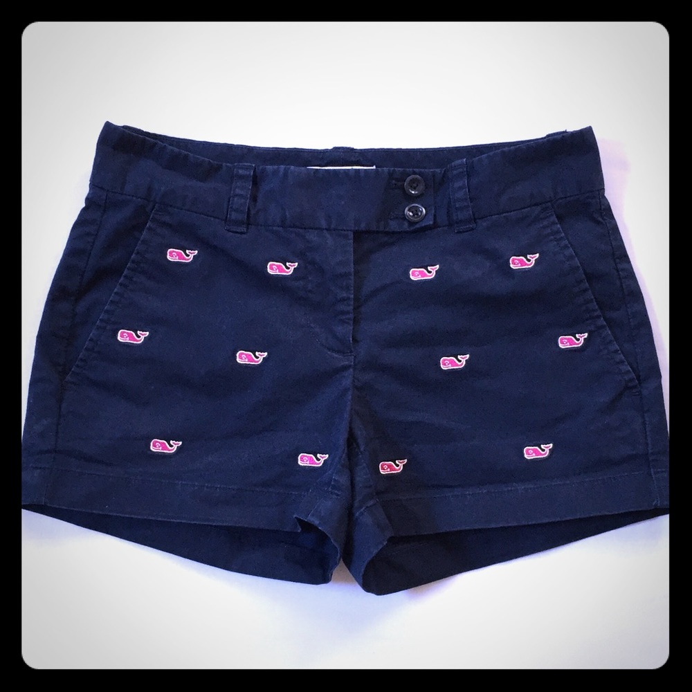 Vineyard Vines Navy Whale Shorts 00 VGUC